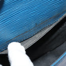 LOUIS VUITTON Epi Saint Cloud PM Shoulder Bag Blue M52195 LV Auth BA838-11