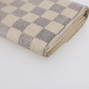 LOUIS VUITTON Damier Azur Portefeuille Sarah Long Wallet N61735 LV Auth BA8380-15