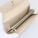 LOUIS VUITTON Damier Azur Portefeuille Sarah Long Wallet N61735 LV Auth BA8380-9