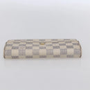 LOUIS VUITTON Damier Azur Portefeuille Sarah Long Wallet N61735 LV Auth BA8380-5