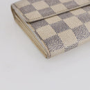 LOUIS VUITTON Damier Azur Portefeuille Sarah Long Wallet N61735 LV Auth BA8380-14