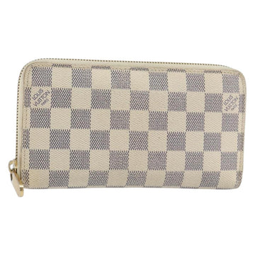 LOUIS VUITTON Damier Azur Zippy Wallet Long Wallet N60019 LV Auth BA8381