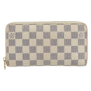 LOUIS VUITTON Damier Azur Zippy Wallet Long Wallet N60019 LV Auth BA8381-13