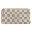 LOUIS VUITTON Damier Azur Zippy Wallet Long Wallet N60019 LV Auth BA8381-2