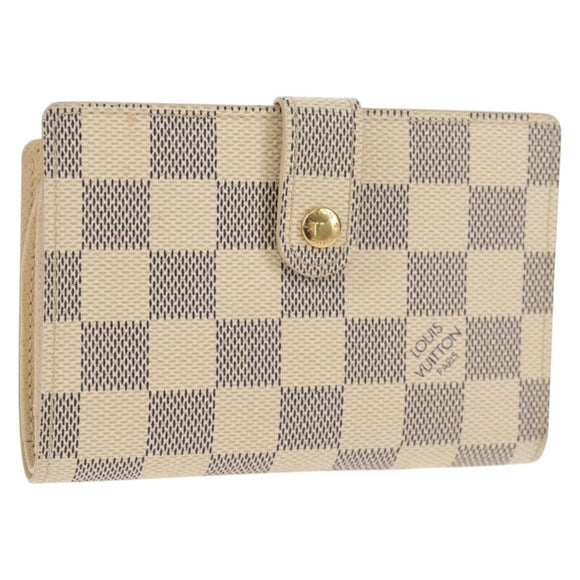 LOUIS VUITTON Damier Azur Portefeuille Viennois Wallet N61676 LV Auth BA8382V