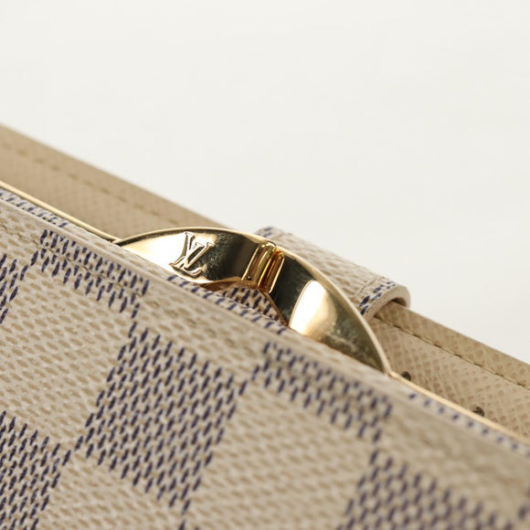 LOUIS VUITTON Damier Azur Portefeuille Viennois Wallet N61676 LV Auth BA8382V