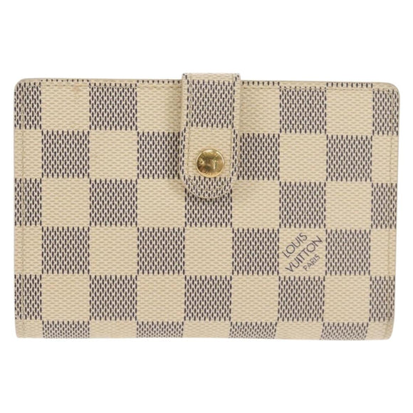 LOUIS VUITTON Damier Azur Portefeuille Viennois Wallet N61676 LV Auth BA8382V