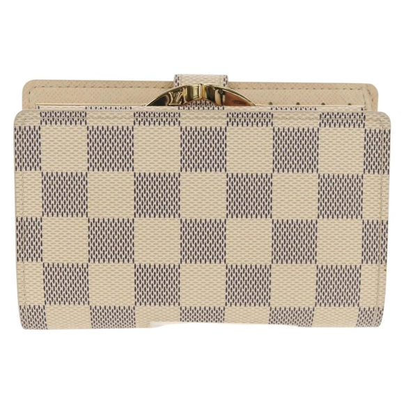 LOUIS VUITTON Damier Azur Portefeuille Viennois Wallet N61676 LV Auth BA8382V