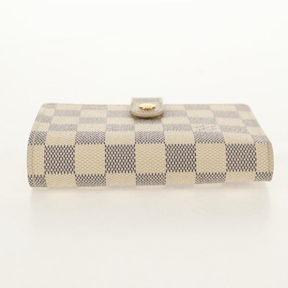 LOUIS VUITTON Damier Azur Portefeuille Viennois Wallet N61676 LV Auth BA8382V