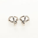 LOUIS VUITTON Damier Ebene Cuff Case Set Cuffs Silver LV Auth BA8383V-23