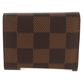 LOUIS VUITTON Damier Ebene Cuff Case Set Cuffs Silver LV Auth BA8383V - 0