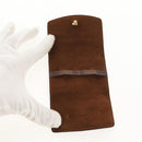 LOUIS VUITTON Damier Ebene Cuff Case Set Cuffs Silver LV Auth BA8383V-8