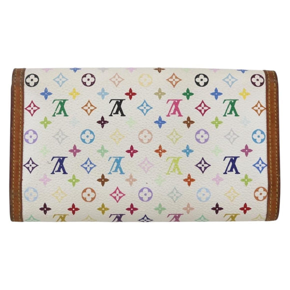 LOUIS VUITTON Multicolor Porte Tresor International Wallet M92659 Auth BA8384