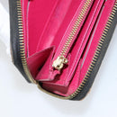 LOUIS VUITTON Monogram Multicolor Zippy Wallet Black M60243 LV Auth BA8385-10