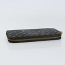 LOUIS VUITTON Monogram Multicolor Zippy Wallet Black M60243 LV Auth BA8385-5