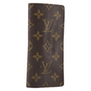 LOUIS VUITTON Monogram Etui Lunette Simple Glasses Case LV Auth BA8386-1