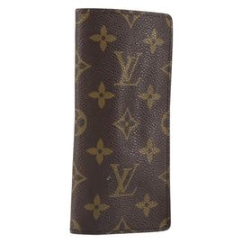 LOUIS VUITTON Monogram Etui Lunette Simple Glasses Case LV Auth BA8386