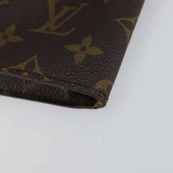 LOUIS VUITTON Monogram Etui Lunette Simple Glasses Case LV Auth BA8386