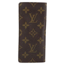 LOUIS VUITTON Monogram Etui Lunette Simple Glasses Case LV Auth BA8386-3