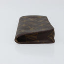 LOUIS VUITTON Monogram Etui Lunette Simple Glasses Case LV Auth BA8386-7