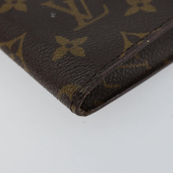 LOUIS VUITTON Monogram Etui Lunette Simple Glasses Case LV Auth BA8386