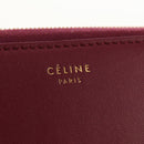 CELINE Long Wallet Leather Bordeaux Gold Auth BA8387V-12