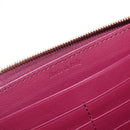 CELINE Long Wallet Leather Bordeaux Gold Auth BA8387V-16