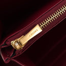 CELINE Long Wallet Leather Bordeaux Gold Auth BA8387V-17