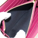 CELINE Long Wallet Leather Bordeaux Gold Auth BA8387V-18