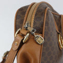 CELINE Macadam Canvas Shoulder Bag PVC Leather Brown Gold Auth BA8388-9