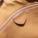 CELINE Macadam Canvas Shoulder Bag PVC Leather Brown Gold Auth BA8388-19