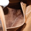 CELINE Macadam Canvas Shoulder Bag PVC Leather Brown Gold Auth BA8388-11