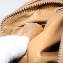 CELINE Macadam Canvas Shoulder Bag PVC Leather Brown Gold Auth BA8388-12