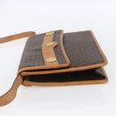 CELINE Macadam Canvas Shoulder Bag PVC Leather Brown Gold Auth BA8389-3