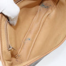 CELINE Macadam Canvas Shoulder Bag PVC Leather Brown Gold Auth BA8390-11