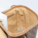 CELINE Macadam Canvas Shoulder Bag PVC Leather Brown Gold Auth BA8390-20