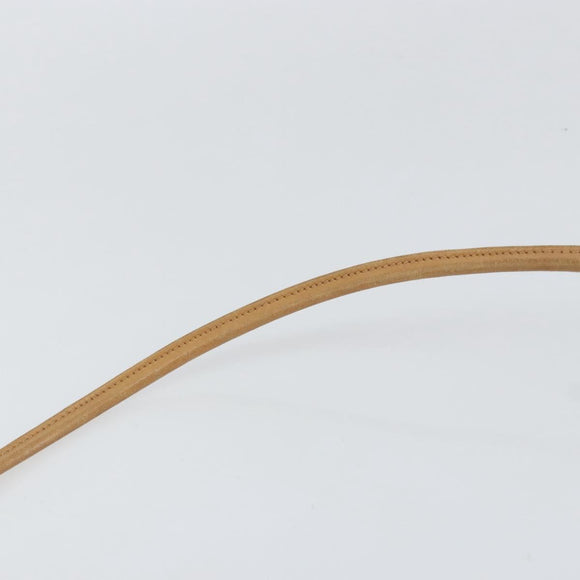 CELINE Macadam Canvas Shoulder Bag PVC Leather Brown Gold Auth BA8390