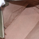 CELINE C Macadam Canvas Tote Bag Green Silver Auth BA8391-11