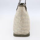 CELINE C Macadam Canvas Tote Bag Green Silver Auth BA8391-3