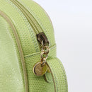 Salvatore Ferragamo Vala Shoulder Bag Leather Green Gold Auth BA8392-14