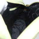 Salvatore Ferragamo Vala Shoulder Bag Leather Green Gold Auth BA8392-18