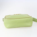 Salvatore Ferragamo Vala Shoulder Bag Leather Green Gold Auth BA8392-9