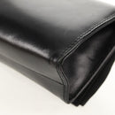 Salvatore Ferragamo Vala Shoulder Bag Leather Black Gold Auth BA8393V-18