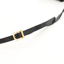 Salvatore Ferragamo Vala Shoulder Bag Leather Black Gold Auth BA8393V-8