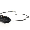 Salvatore Ferragamo Vala Shoulder Bag Leather Black Gold Auth BA8393V-14