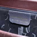 Salvatore Ferragamo Vala Tote Bag Leather Brown Gold Auth BA8394-14
