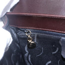 Salvatore Ferragamo Vala Tote Bag Leather Brown Gold Auth BA8394-15