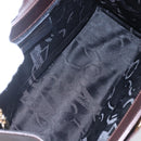 Salvatore Ferragamo Vala Tote Bag Leather Brown Gold Auth BA8394-16