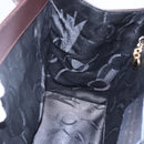 Salvatore Ferragamo Vala Tote Bag Leather Brown Gold Auth BA8394-18