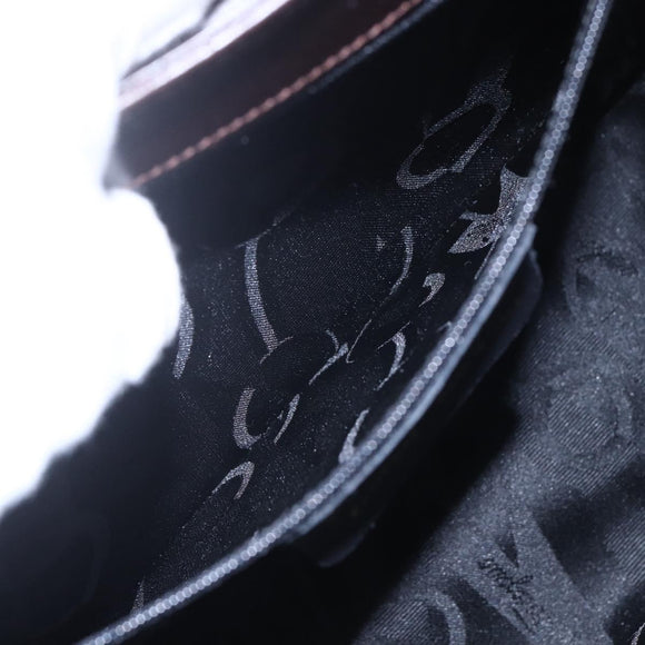 Salvatore Ferragamo Vala Tote Bag Leather Brown Gold Auth BA8394